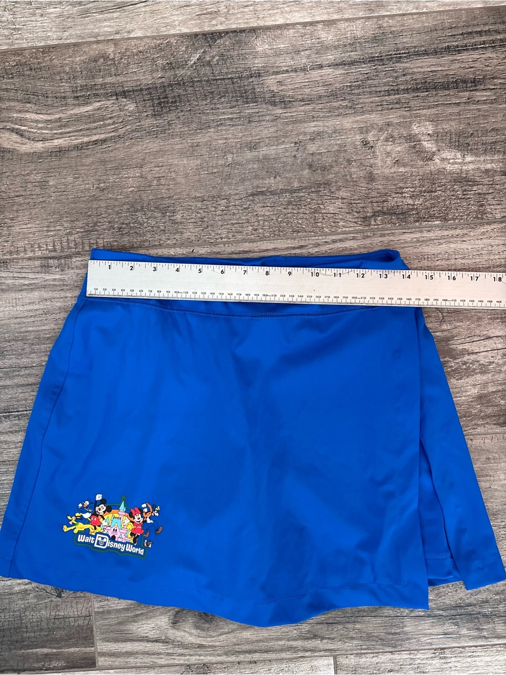 Disney Royal Blue Mini Skort with Character Patch kids sz:M preowned 183# - Picture 8 of 10